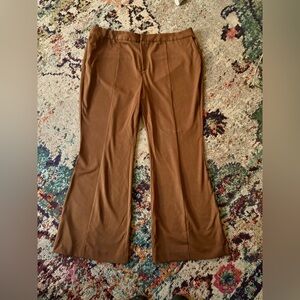 Eloquii Brown Flare Pants